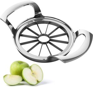 Apple Slicer, 12-Blade Stainless Steel Apple Cutter, Sturdy and Sharp