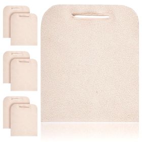 Terry Cloth Pot Holders for Kitchen 9 x 12 Inch. Pack of 6 Natural Color Hot Pads for Kitchen. Washable Pot Holder with Hand Hole. Thick Cotton 4