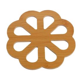 Anti-scalding Bamboo Insulation Table Mat Coaster for Home (Color: Natural, Type: StyleB)