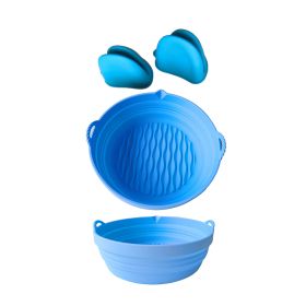 Air Fryer Accessories Reusable Air Fryer Silicone Liners (Color: Blue, Type: Kitchen Supplies)